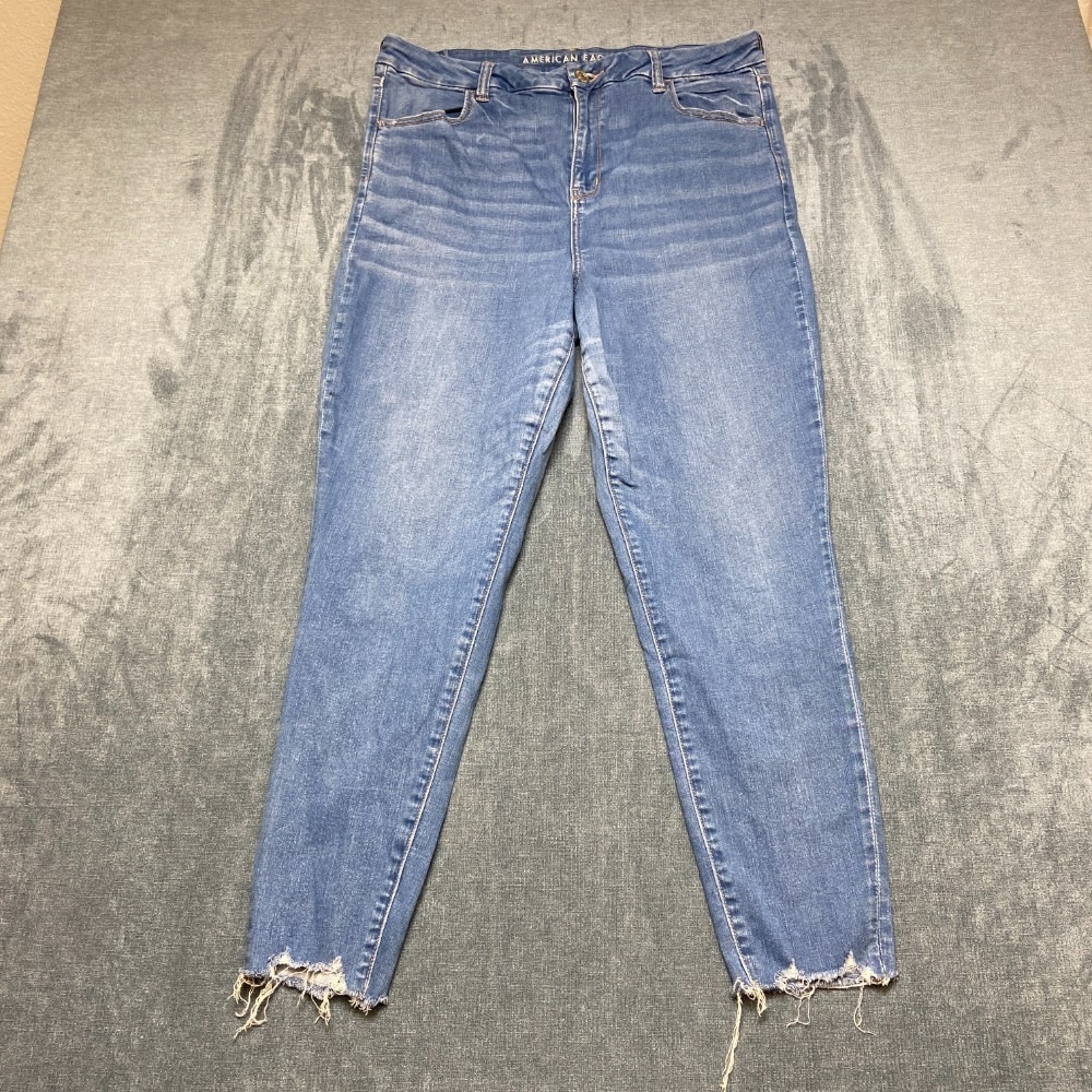 American Eagle Outfitters Next Level Stretch Jeans Womens 18 33x26 Blue Stretch